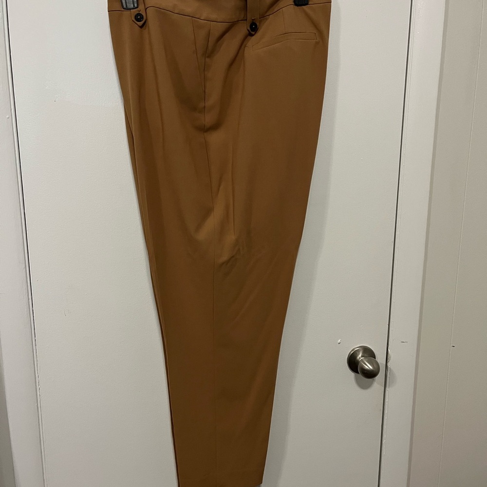 Calvin Klein Slim Tapered Dress Pants in Warm Brown